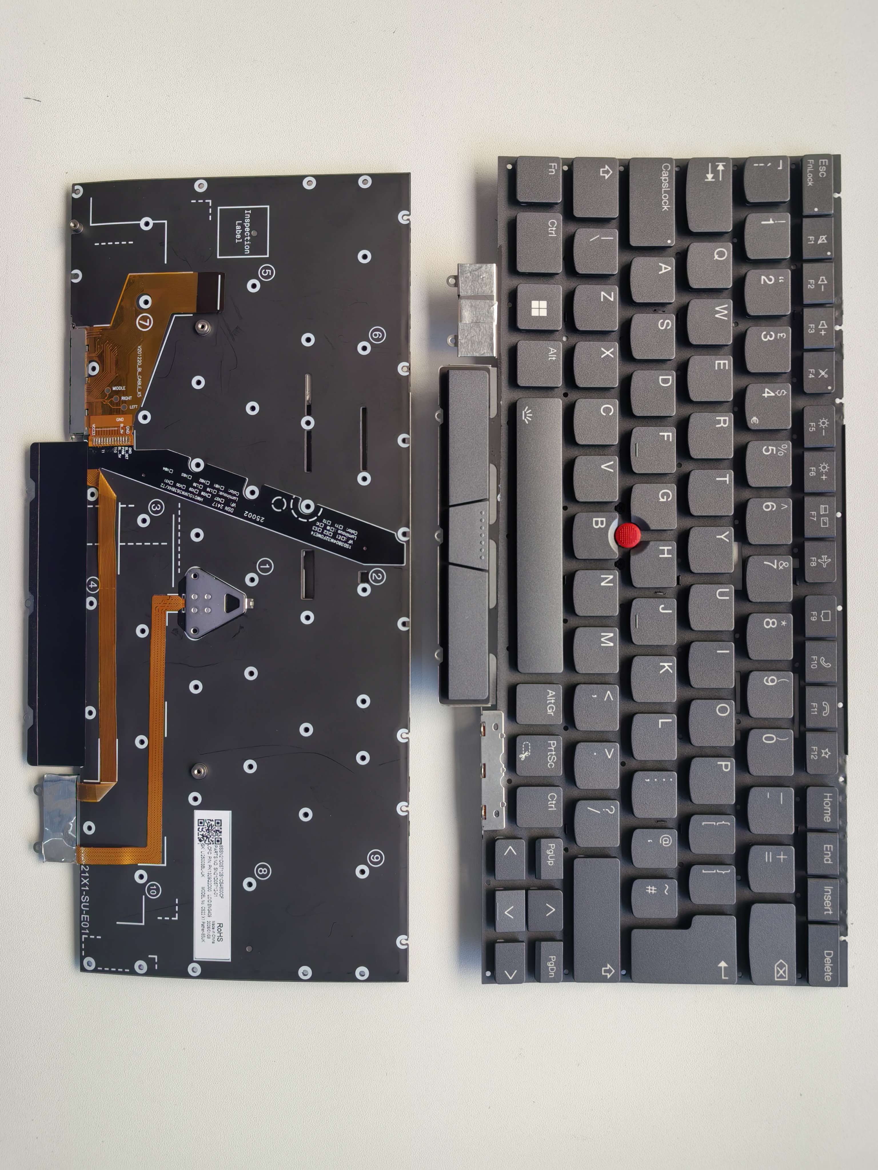 Picture of New Replacement Laptop Keyboard For IBM YOGA X1 2022/YOGA X1 2023 Grey With Point Backlit (OEM) Uk Layout